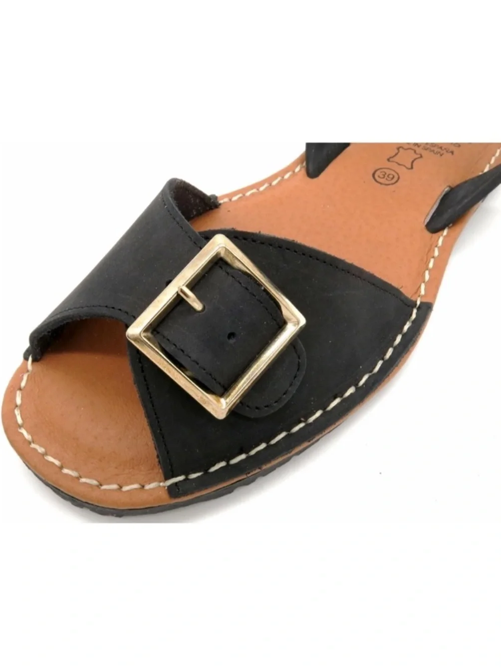 Avarca Menorquina Sandals 9 Nubuck Leather Buckle Coastal Euro Summer